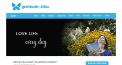Desktop Screenshot of gratitudetobliss.com